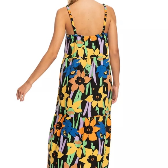 Roxy Waiting Line Printed Midi Dress - XS - Picture 2 of 3